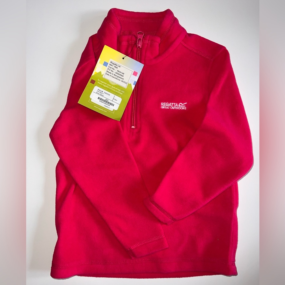BNWT Regatta Great Outdoors Pink Potion Fleece for 3-4 year old